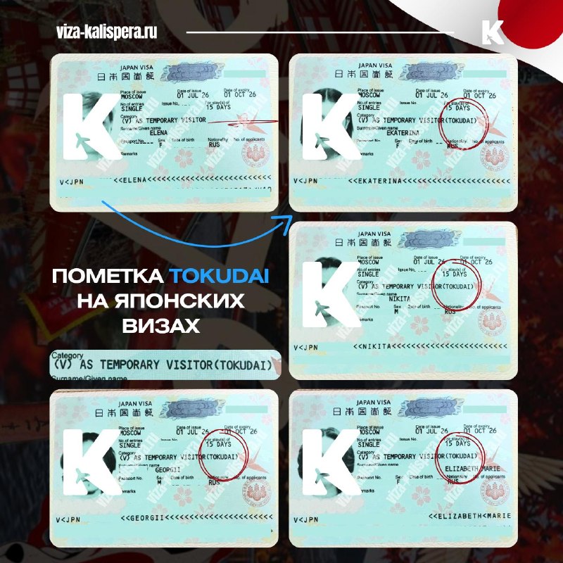 Что означает пометка TOKUDAI на визе Японии