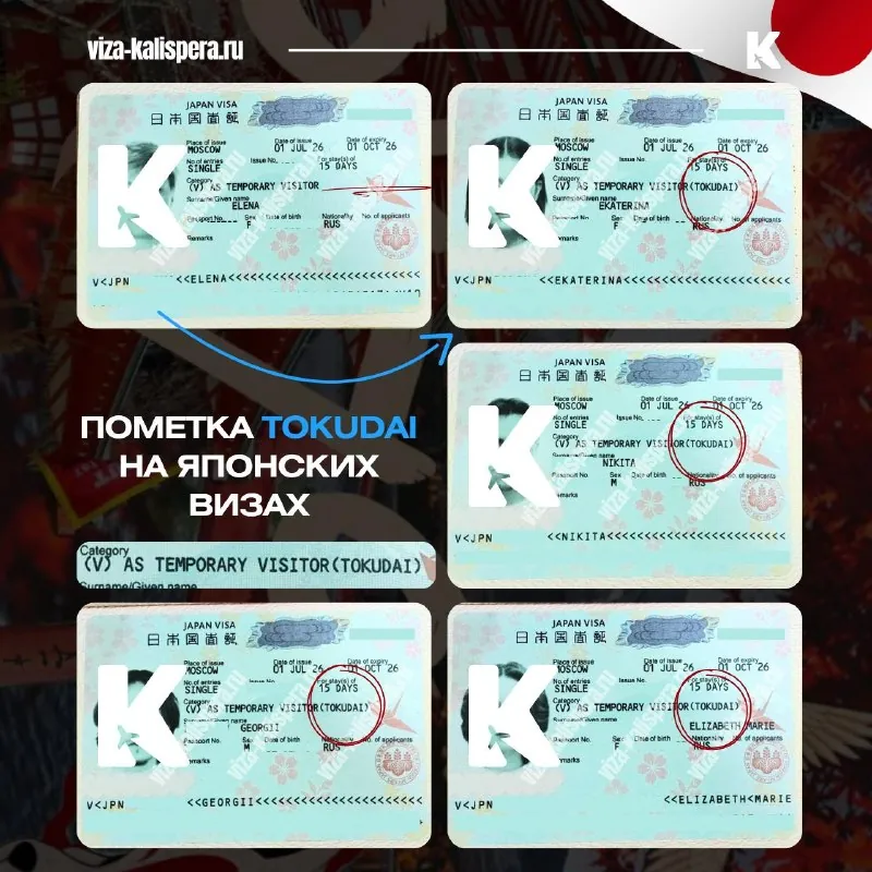 Что означает пометка TOKUDAI на визе Японии
