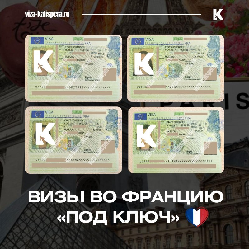 Подача документов на визу Франции под ключ с 10 октября