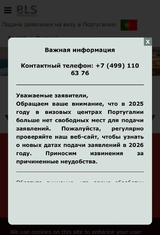 В визовом центре Португалии закончились места на подачу до конца 2025 года