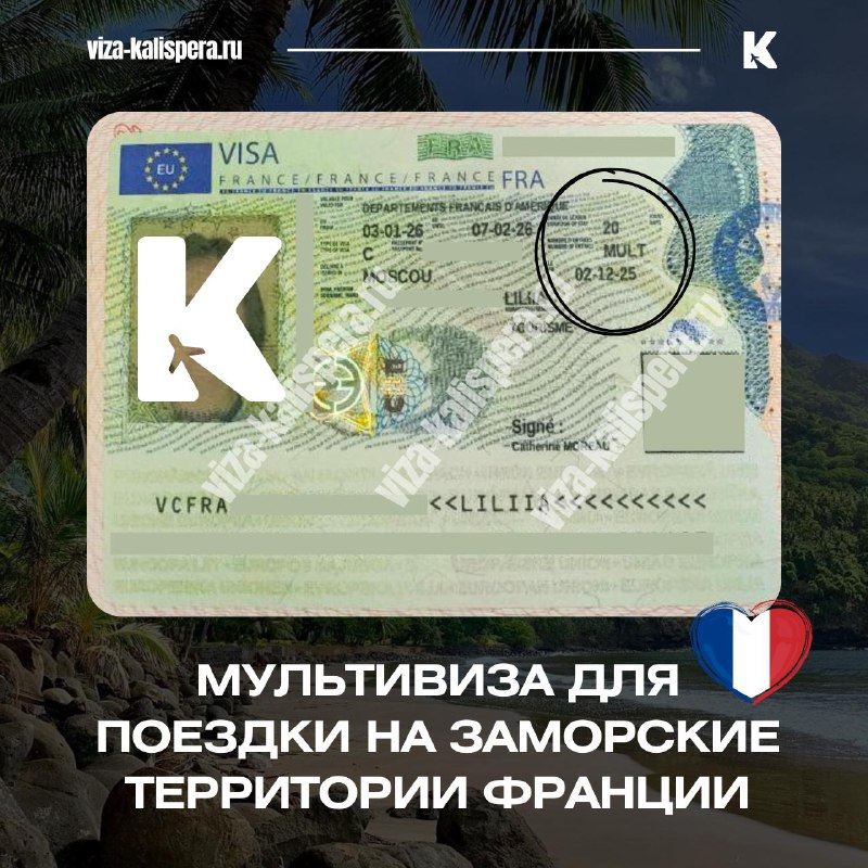 Виза DFA для поездки во французские заморские территории