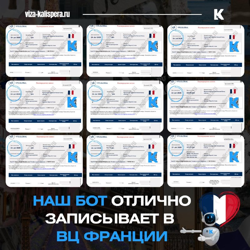 Как за выходные записали 34 заявителя в визовый центр Франции